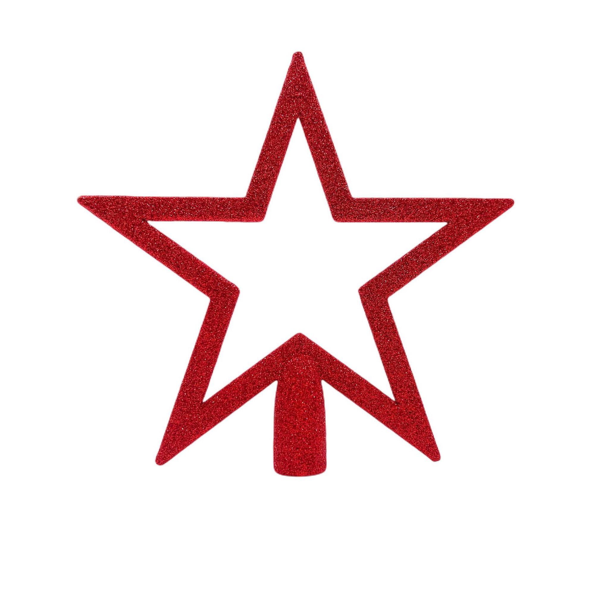 Terminal Estrela para Árvore Natal 20cm Vermelho