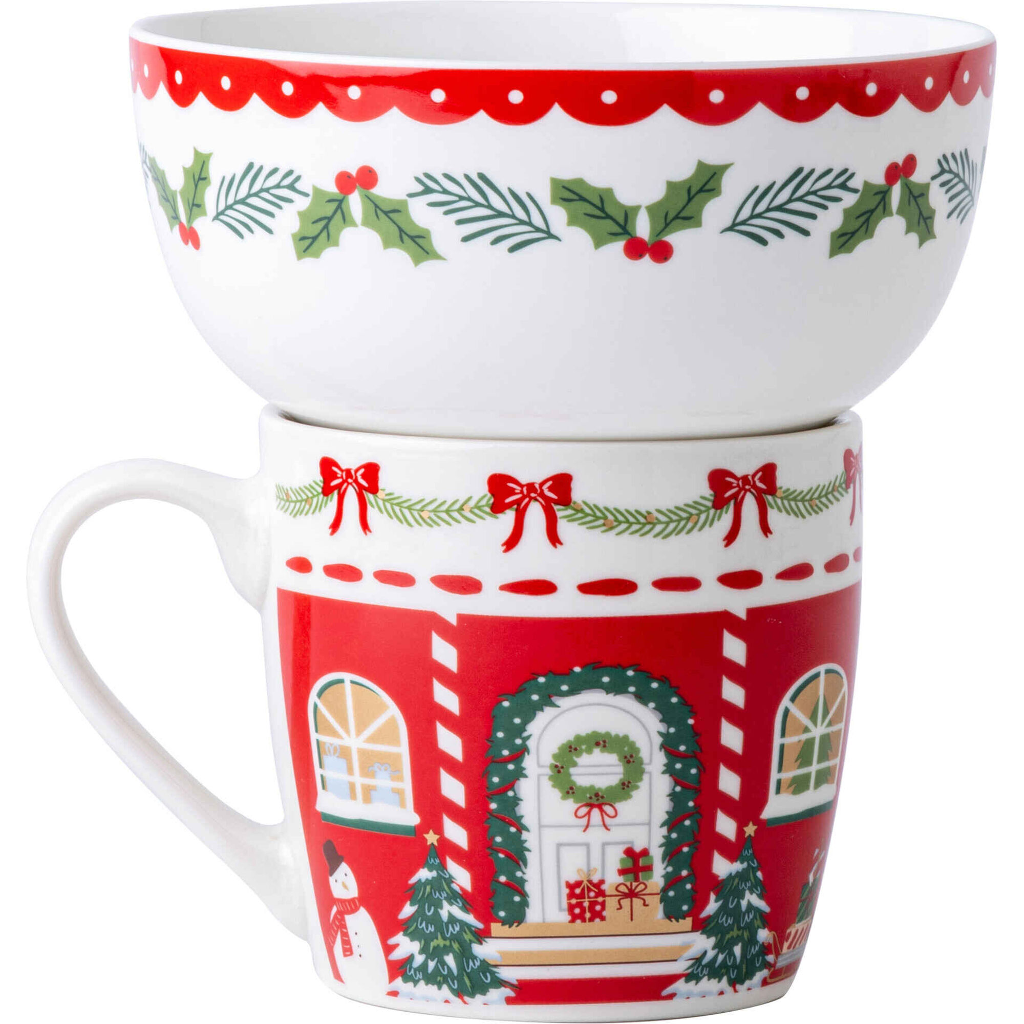 Conjunto Caneca e Ta&ccedil;a Azevinho Kasa