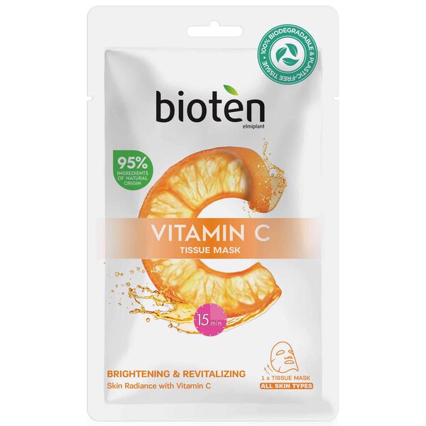 Máscara de Tecido de Olhos com Vitamina C Biodegradável Bioten
