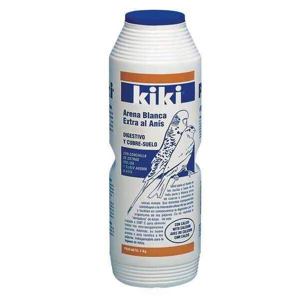 Areia para Aves Branco com Anis Kiki