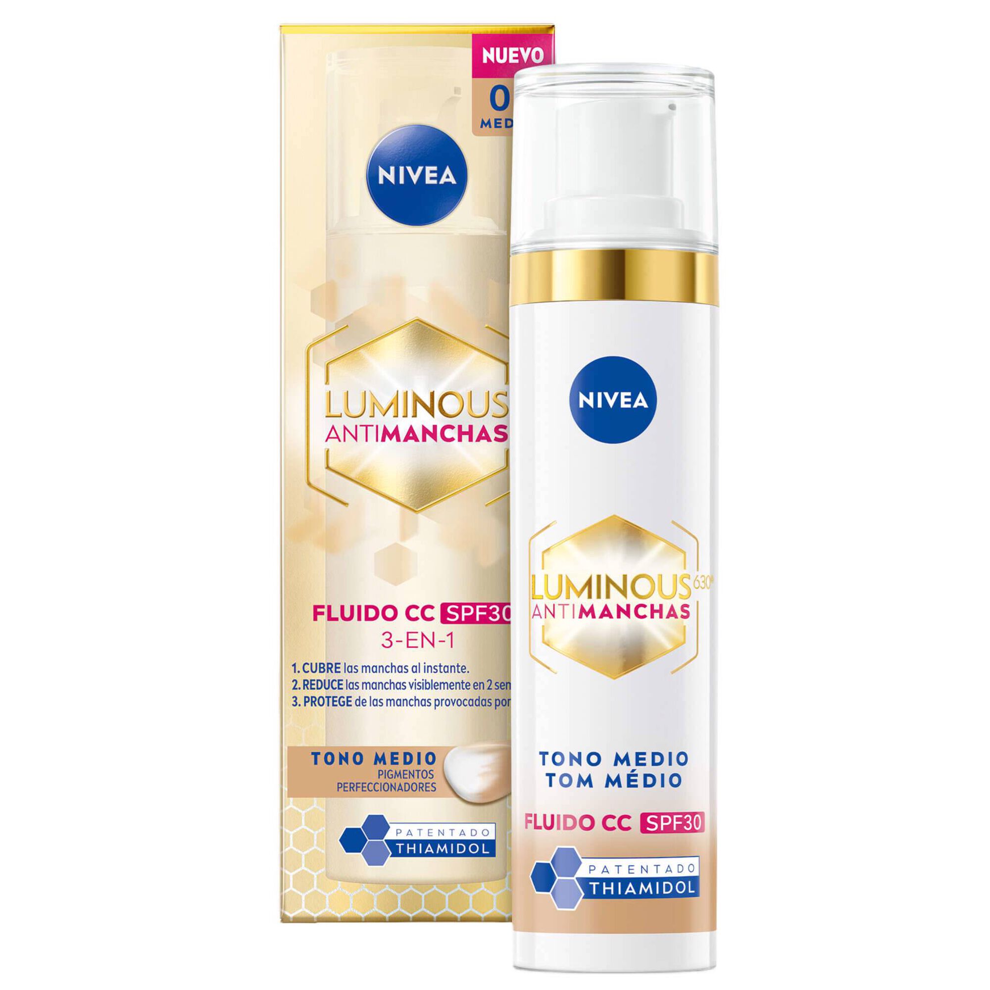 CC Cream Luminous 630 3 em 1 Tom M&eacute;dio Nivea