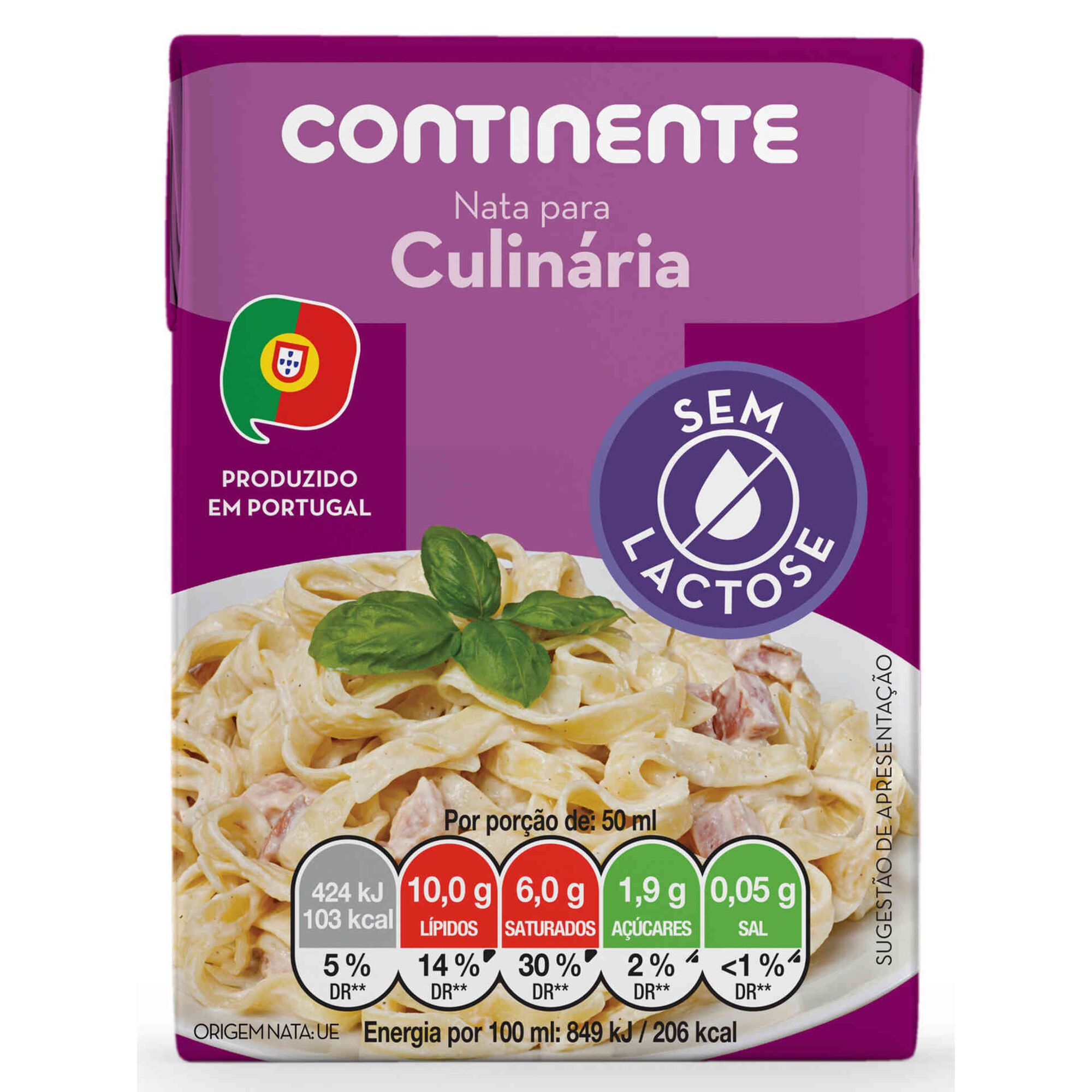 Natas para Culinária sem Lactose 