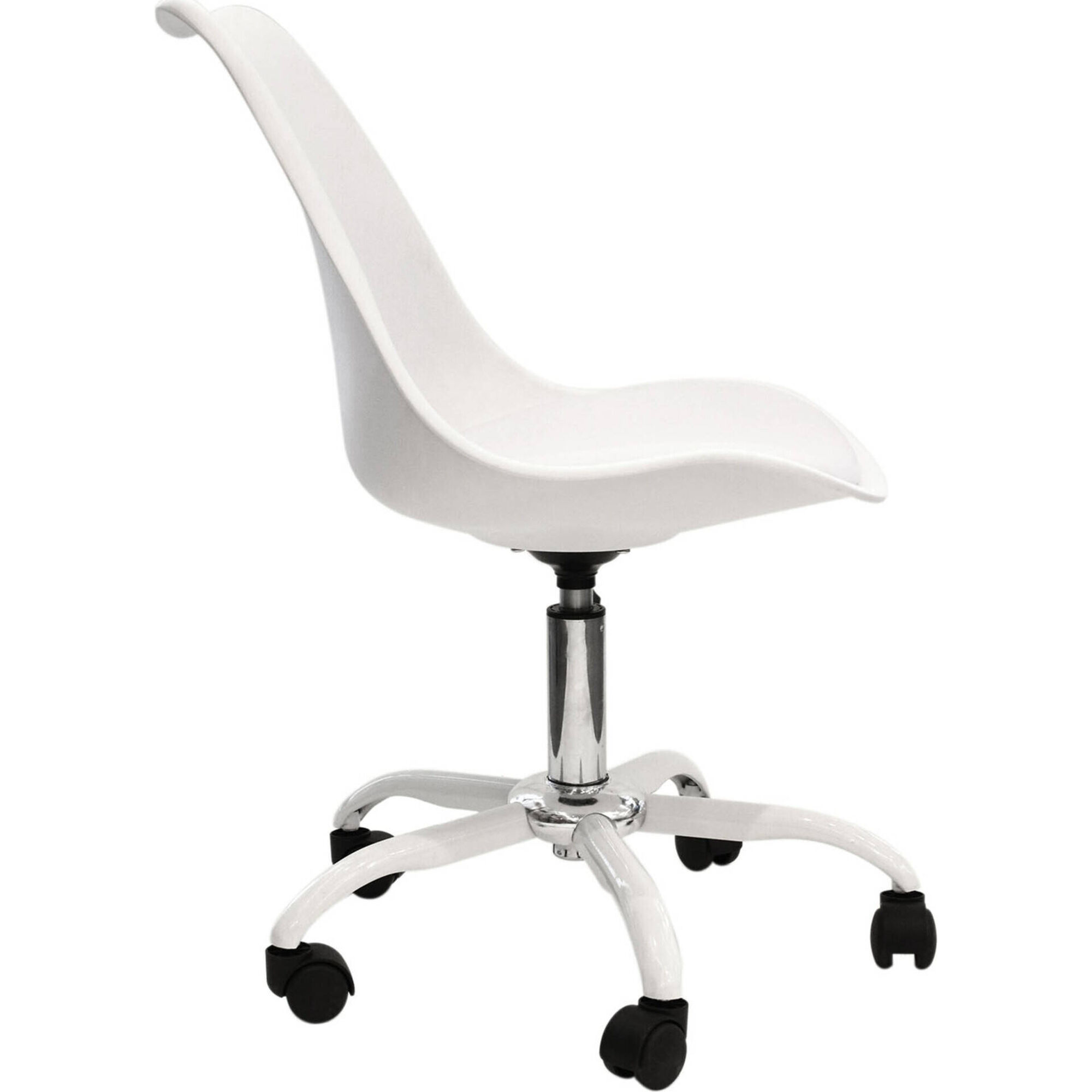 Cadeira de Escrit&oacute;rio Acolchoada Branca Echair Kasa