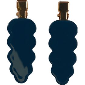 Conjunto 2 Ganchos Cabelo Azul Escuro Bazar&atilde;o