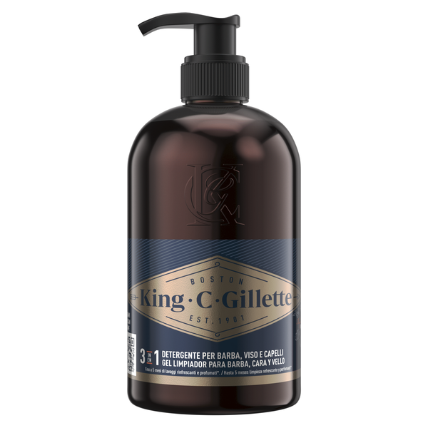 Gel de Limpeza 3 em 1 Gillette King C.