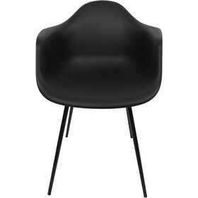 Conjunto de 4 Poltronas Preta Gustav
