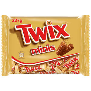Snack de Chocolate com Biscoito e Caramelo Mini Twix