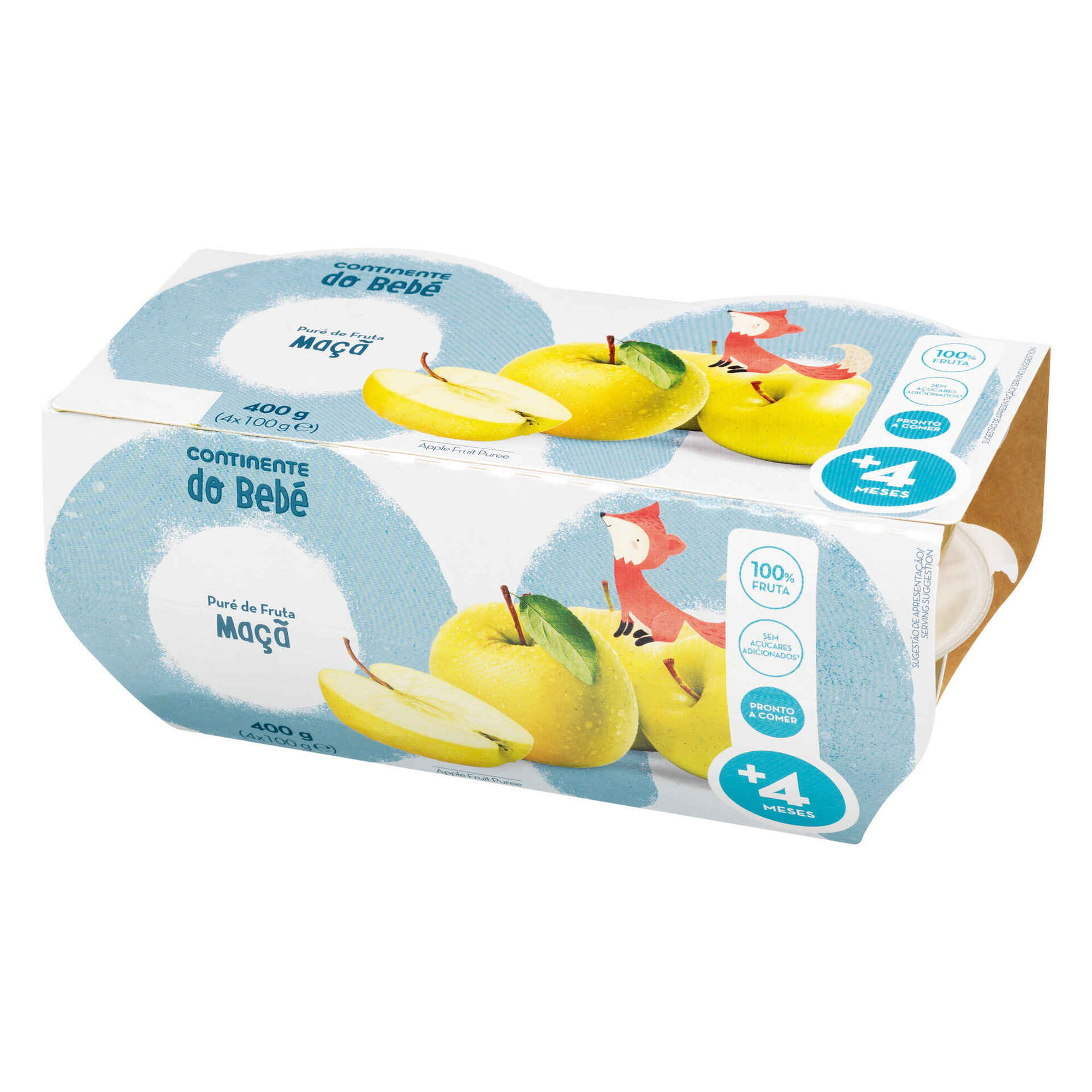 Puré de Fruta de Maçã +4M