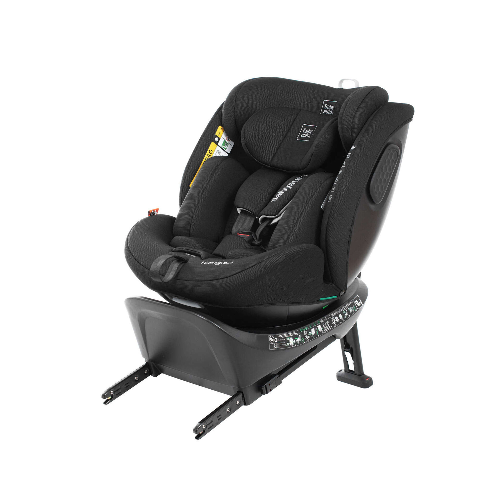 Cadeira Auto I-Size 40-150cm Isofix Rotativa Preta Core Babyauto