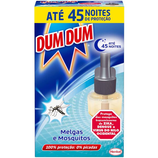 Inseticida Elétrico Recarga Melgas e Mosquitos Dum Dum