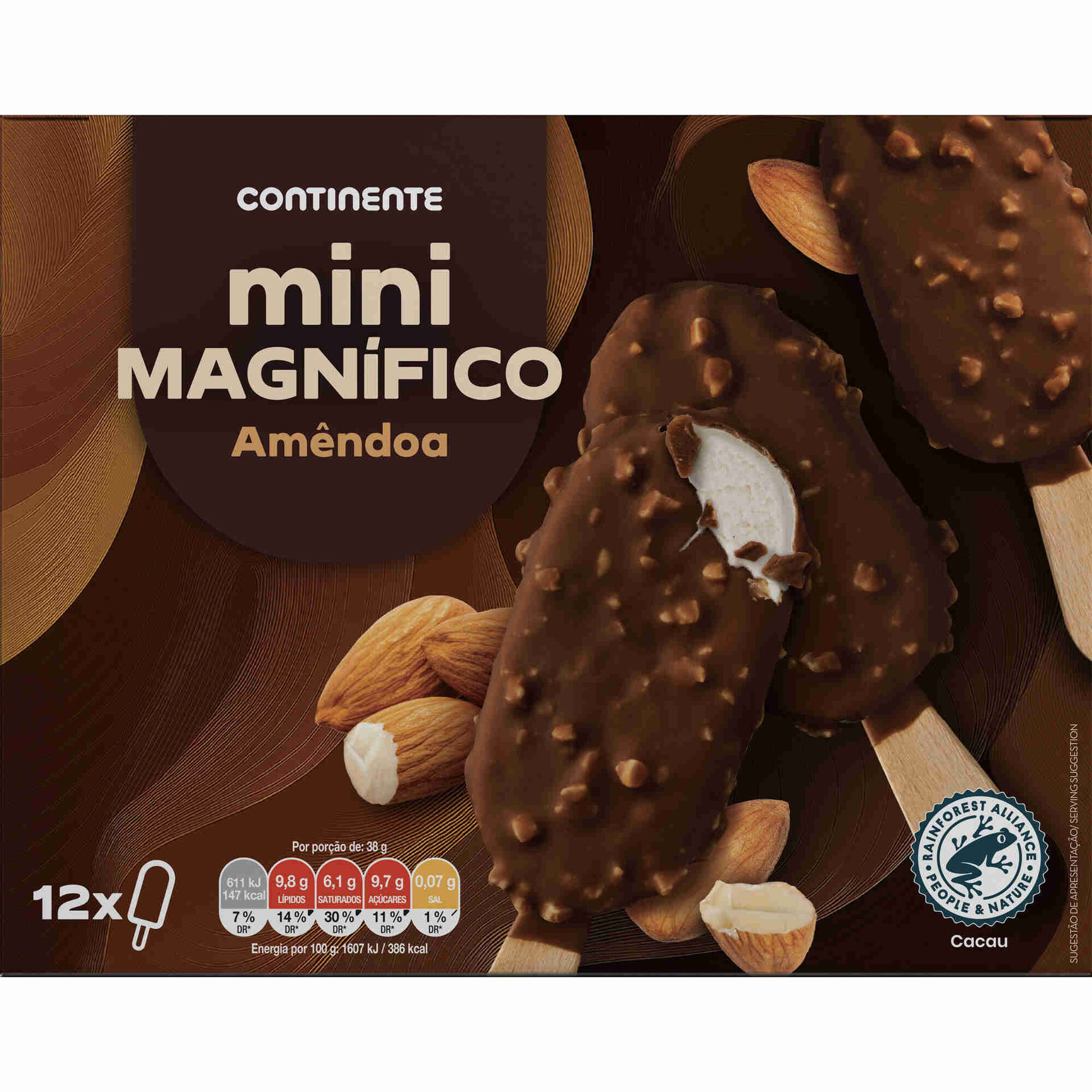 Gelado Mini Magn&iacute;ficos Am&ecirc;ndoa Continente