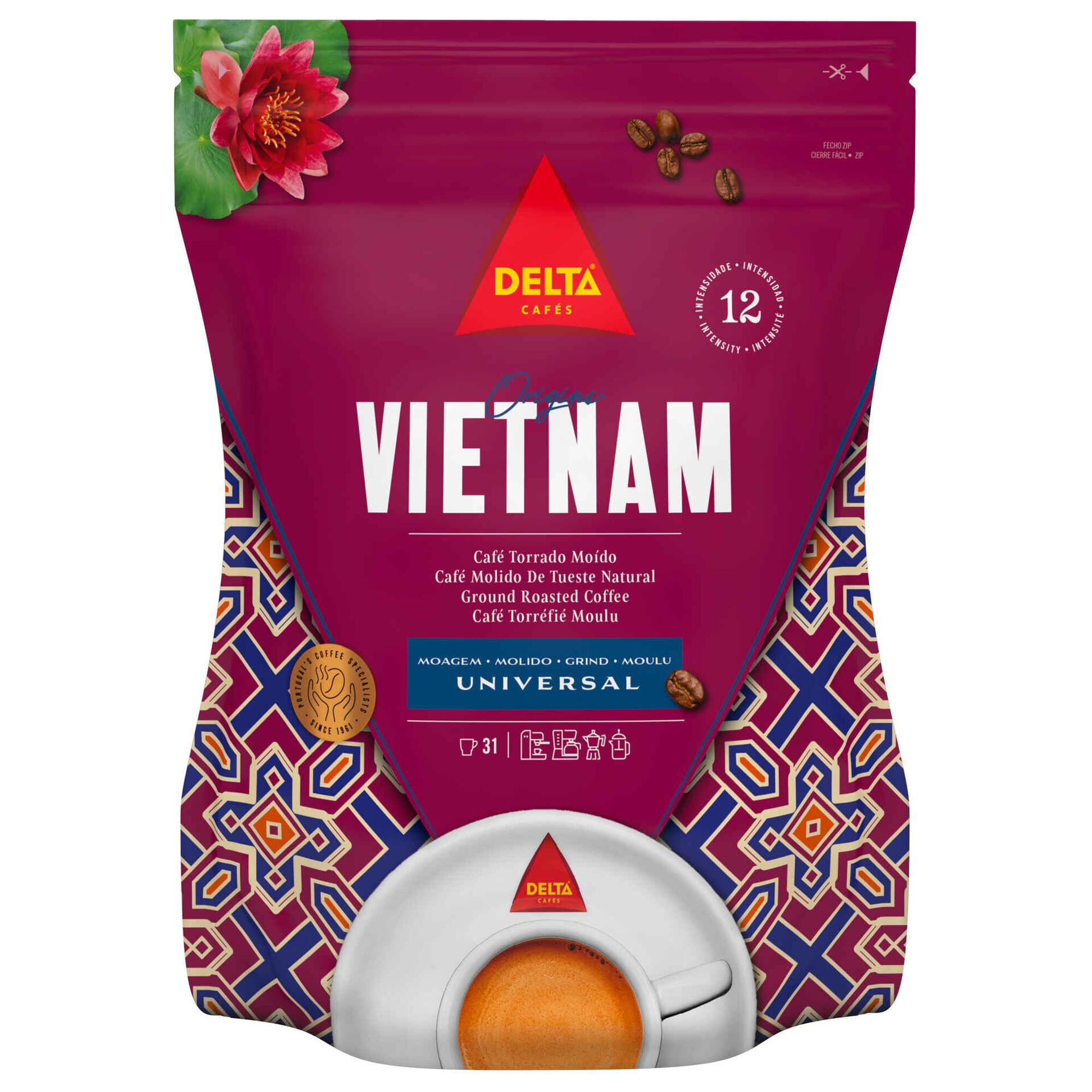 Café Moído Torrado Moagem Universal Origins Vietnam Int 12