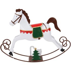 Cavalinho Branco Metal Grande Kasa