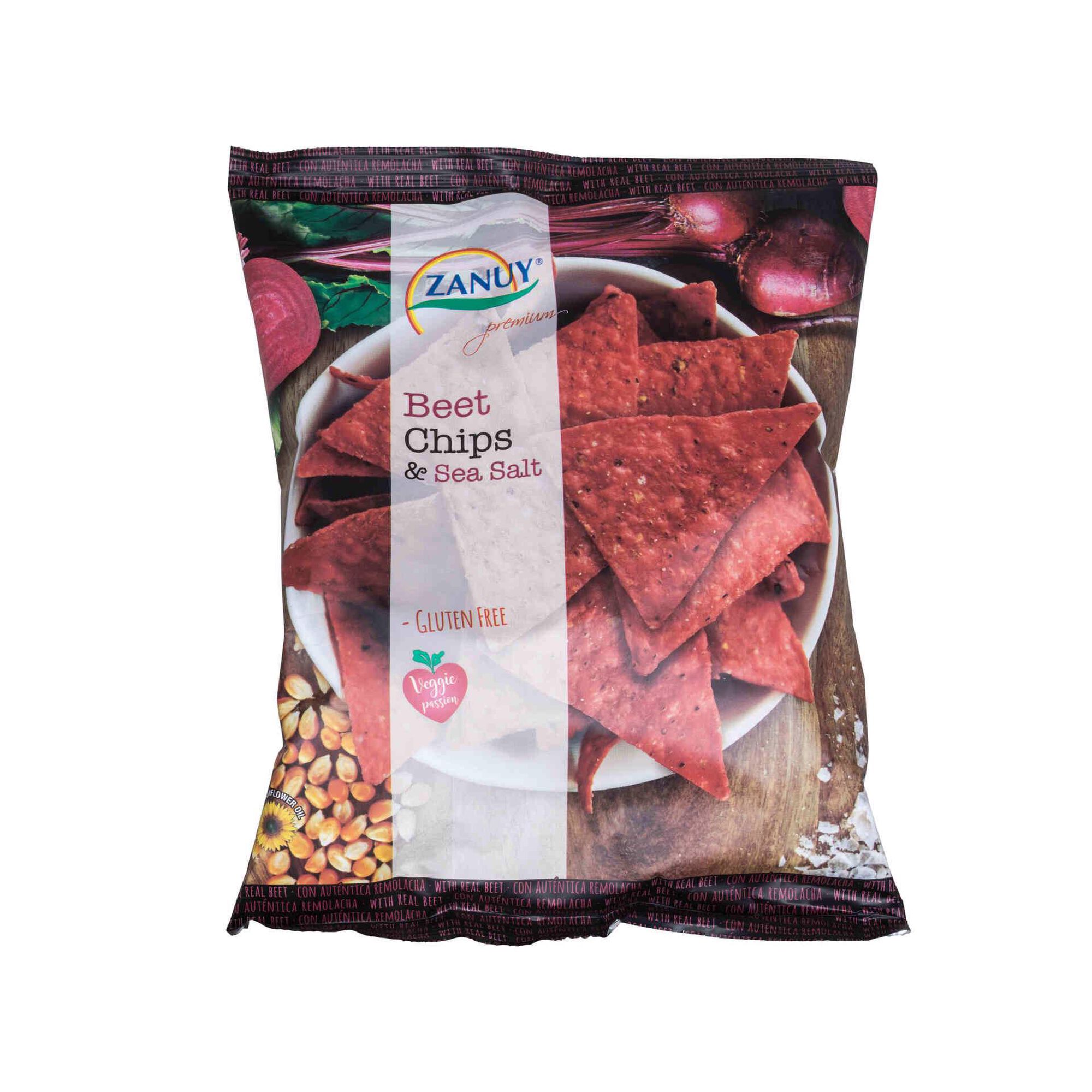 Snacks Tortilha Chip e Beterraba Snacks Tortilha Chip e Beterraba