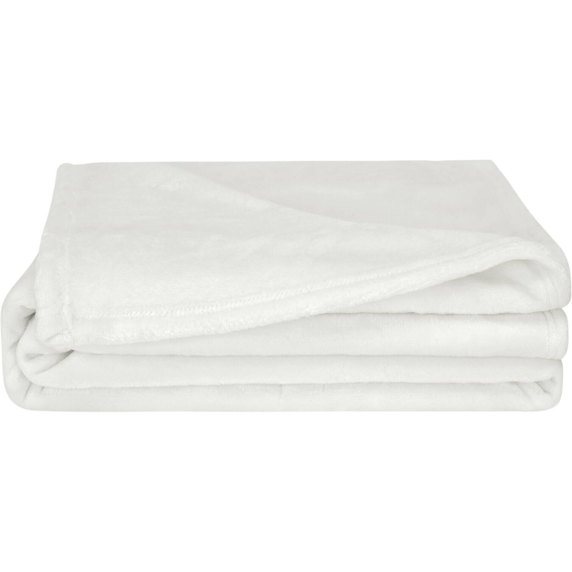 Manta Shiny 130x160cm Branca Kasa