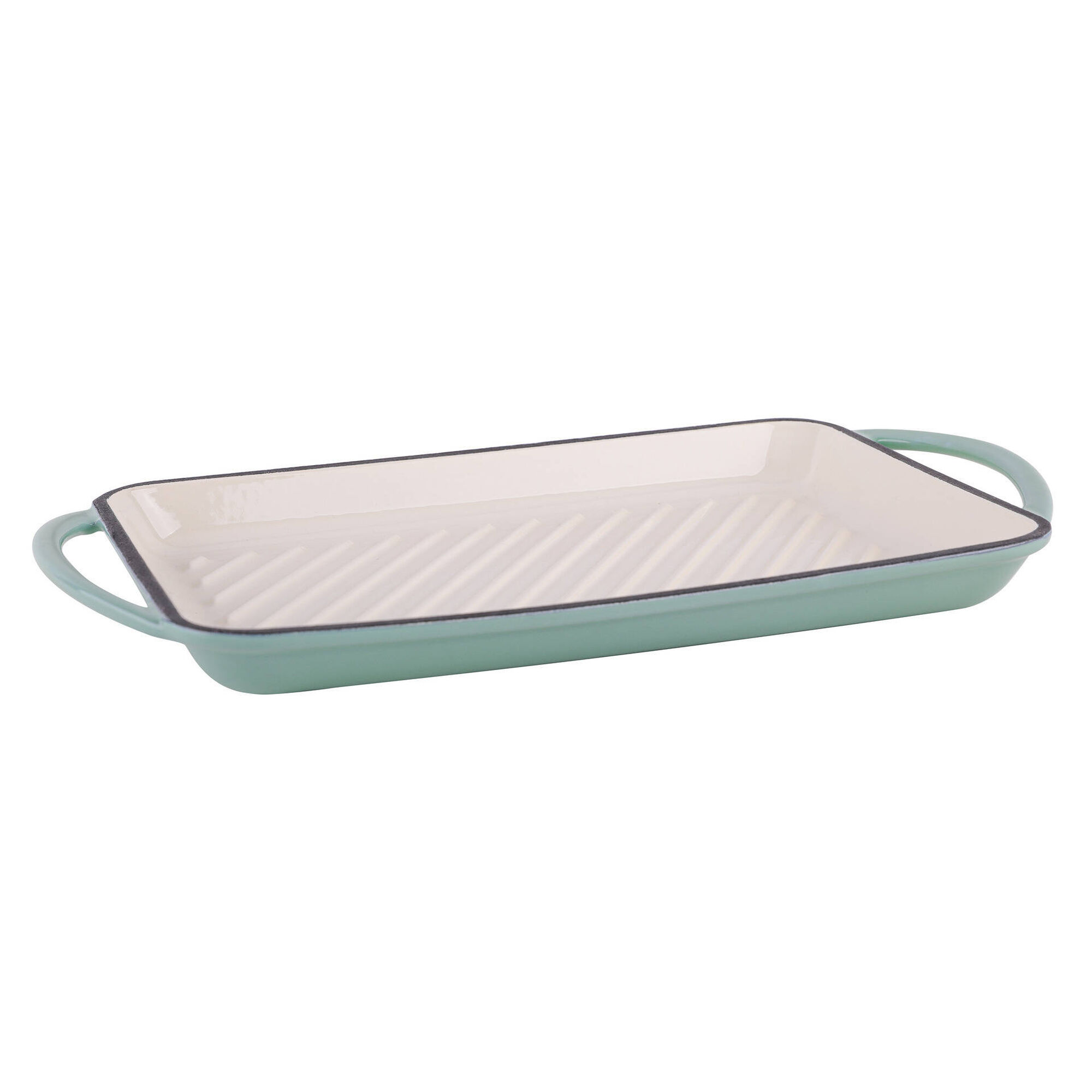 Grelhador Ferro Fundido 35 x 19cm Verde