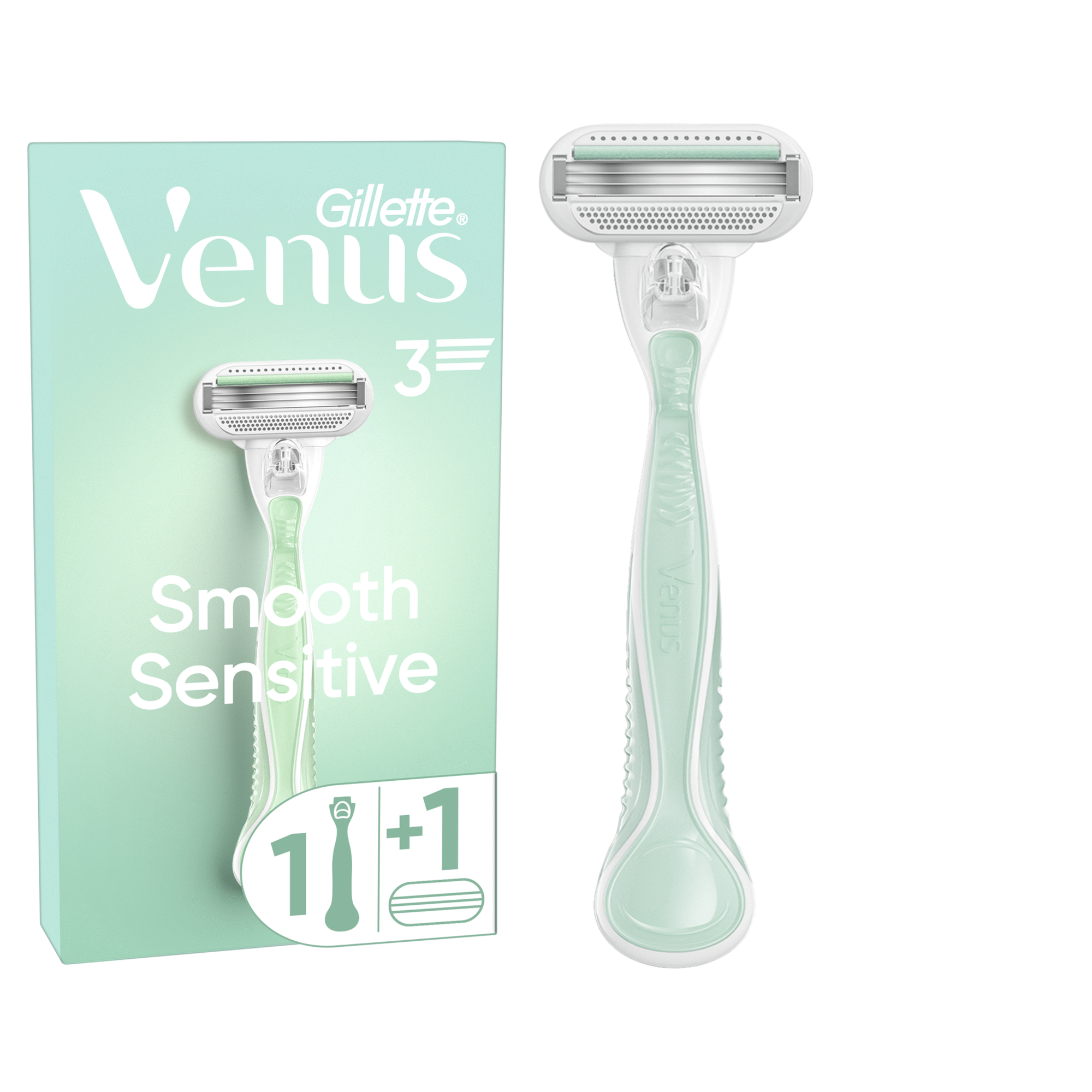 Máquina Depilatória Venus Smooth Sensitive com 1 Recarga