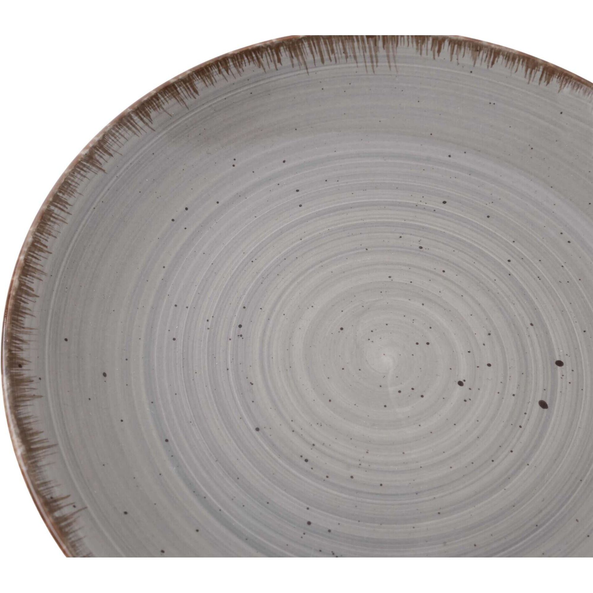 Prato Sobremesa 19cm Cinza Seia Kasa