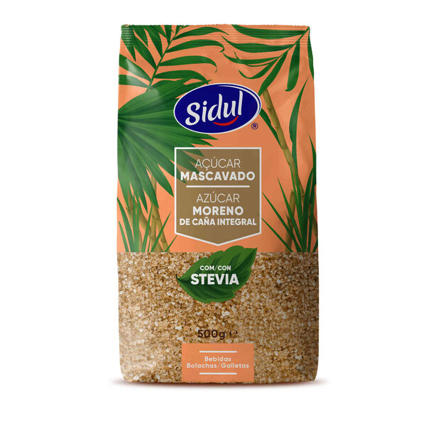 Açúcar Mascavado com Stevia Sidul
