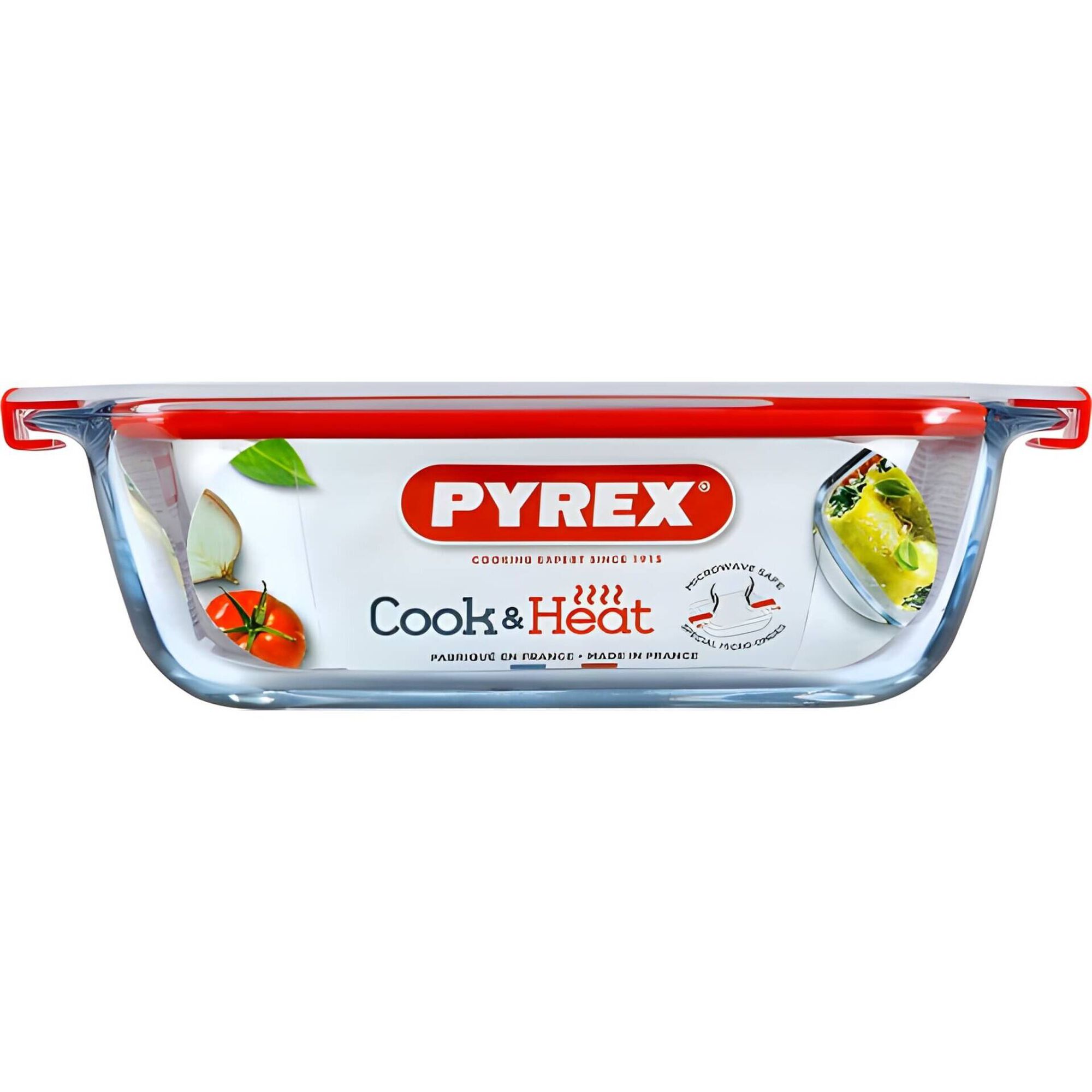 Caixa Herm&eacute;tica Retangular Vidro Pyrex