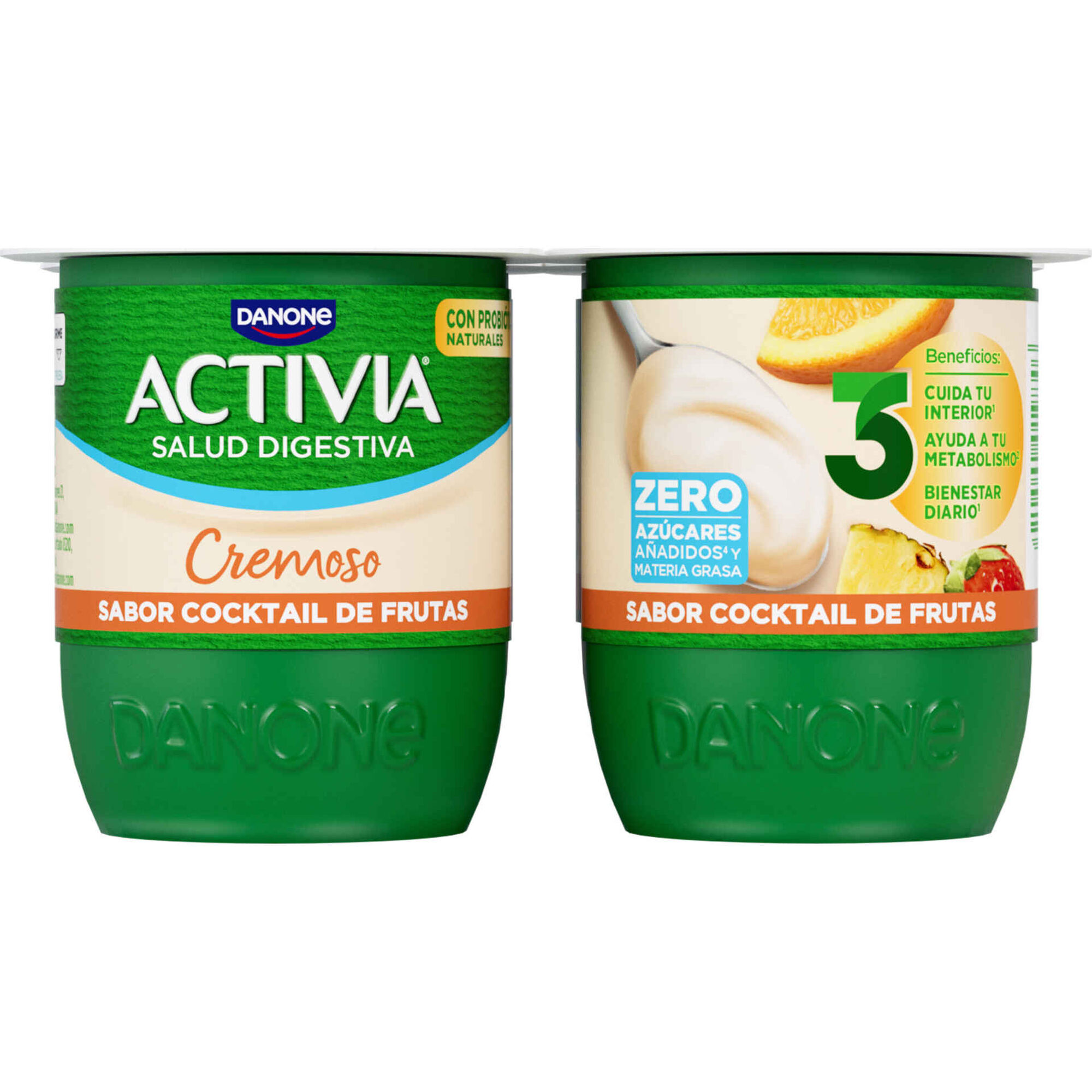 Iogurte Bifidus Cremoso Magro Cocktail de Frutas