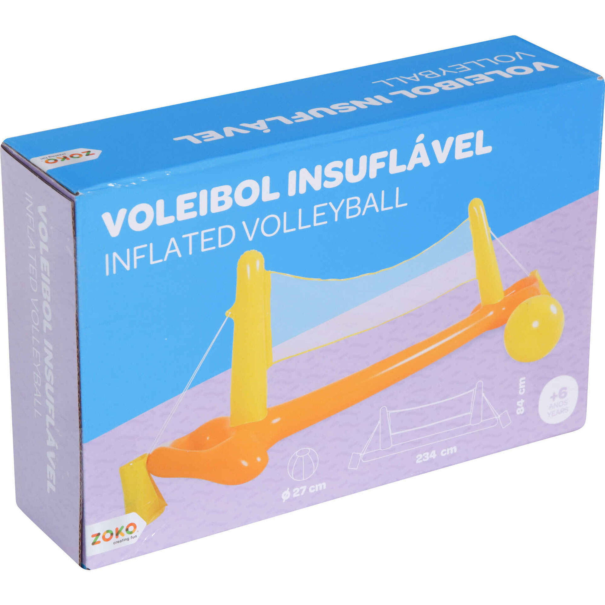 Rede de Volley Insufl&aacute;vel com Bola