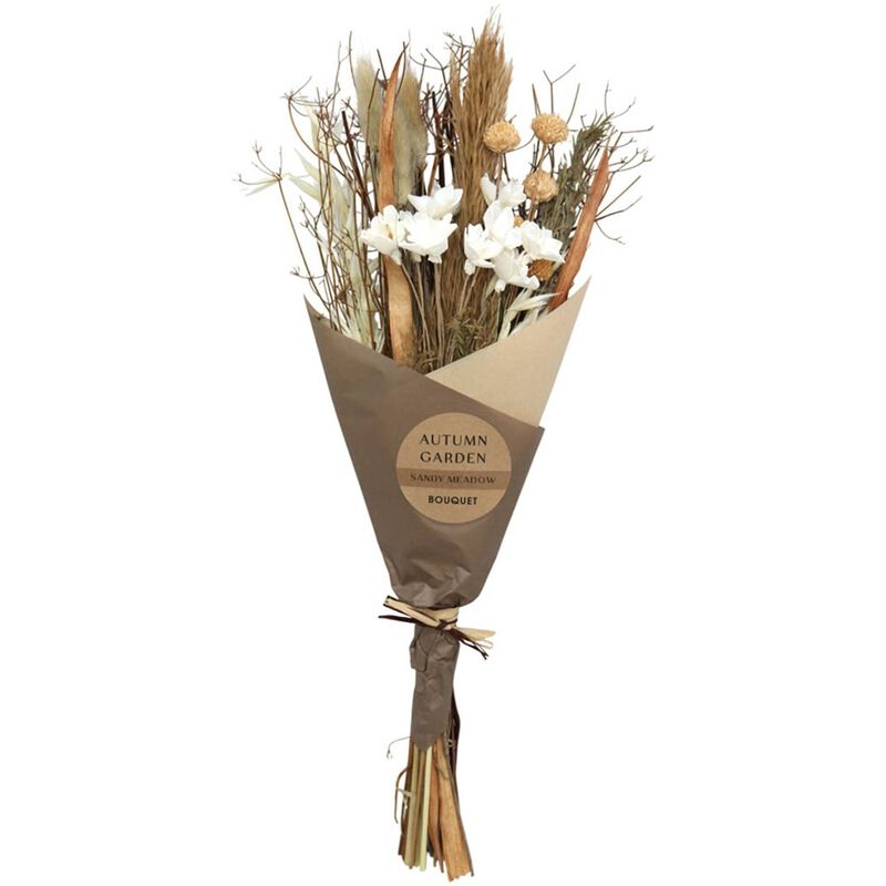 Haste com Flores Brancas e Laranjas Kasa