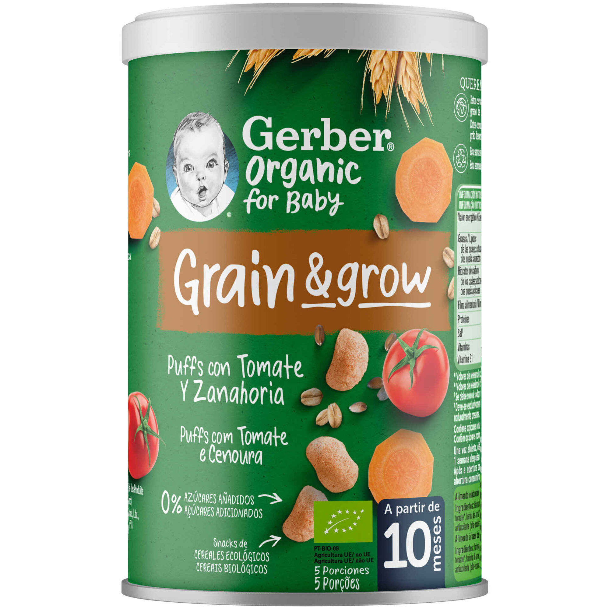 Snack para Bebé Tomate e Cenoura +10M