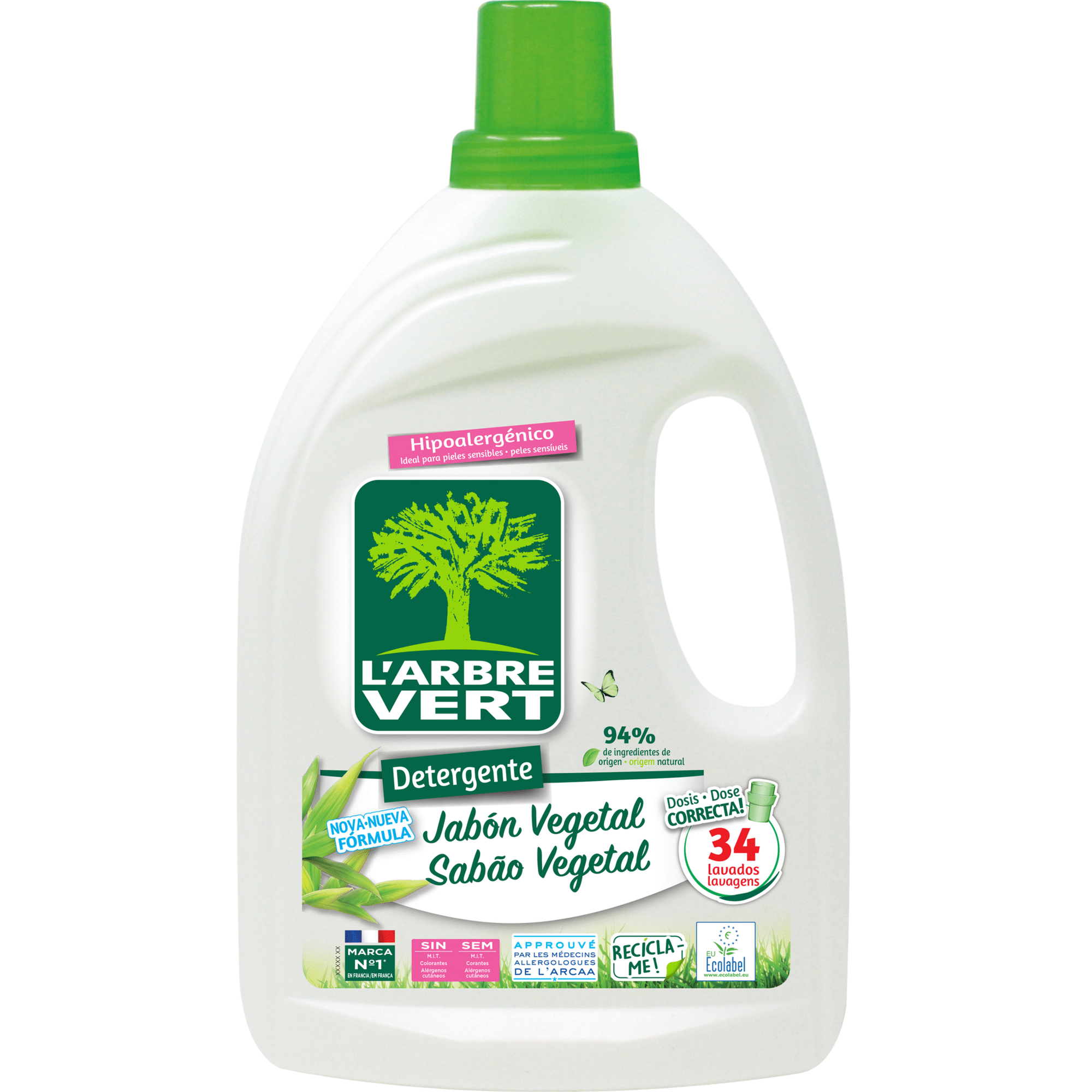 Detergente Máquina Roupa Líquido Sabão Vegetal