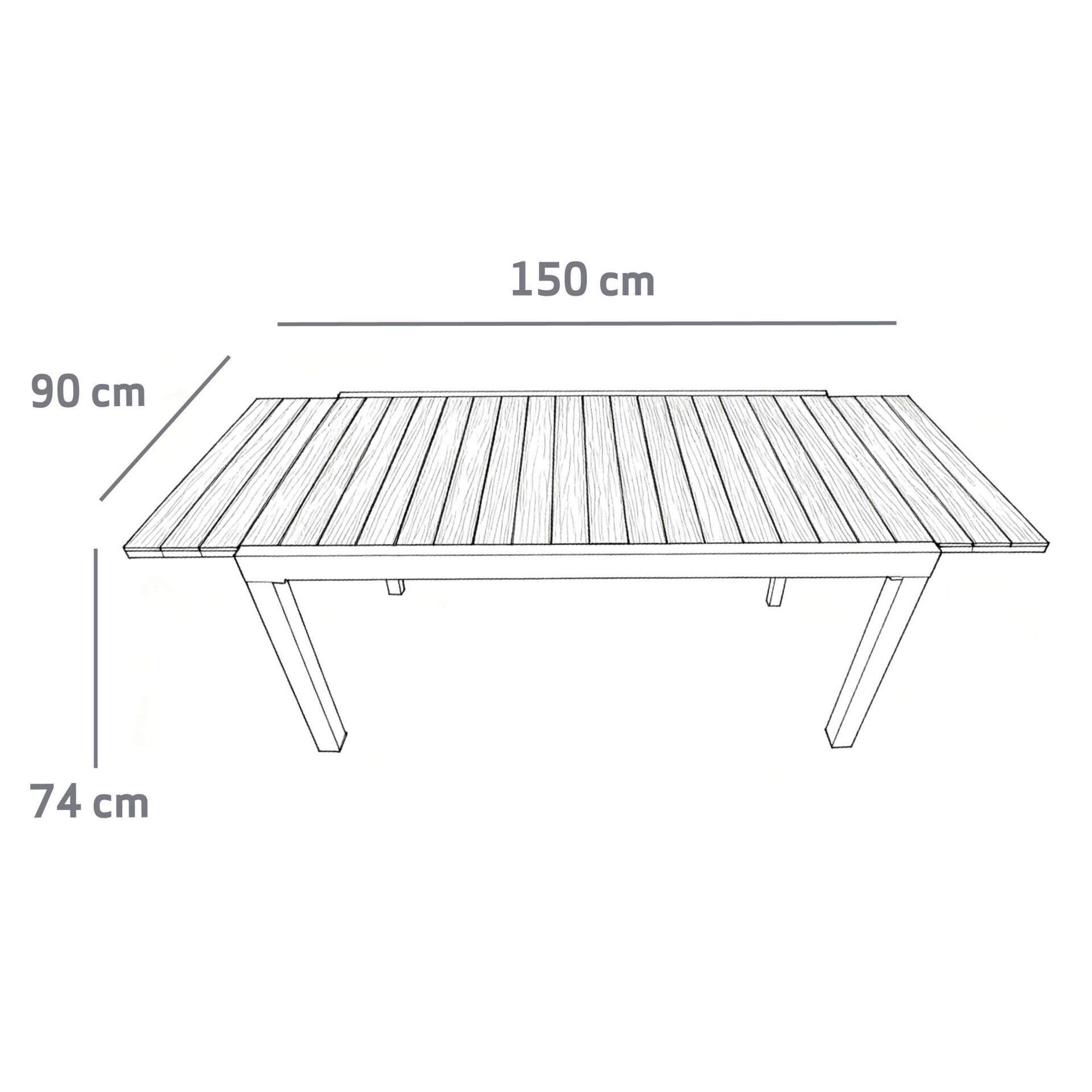 Conjunto de Mesa Extens&iacute;vel e 6 Cadeiras Kasa