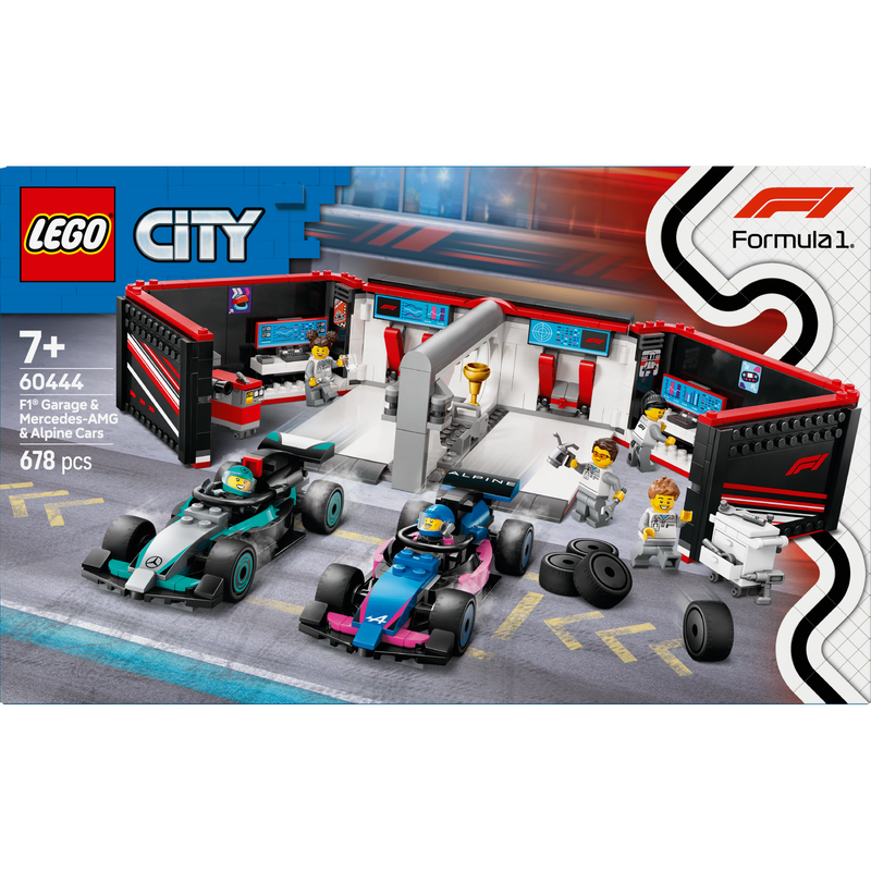 LEGO City - Garagem de F1 e Carros da Mercedes-AMG e Alpine - 60444