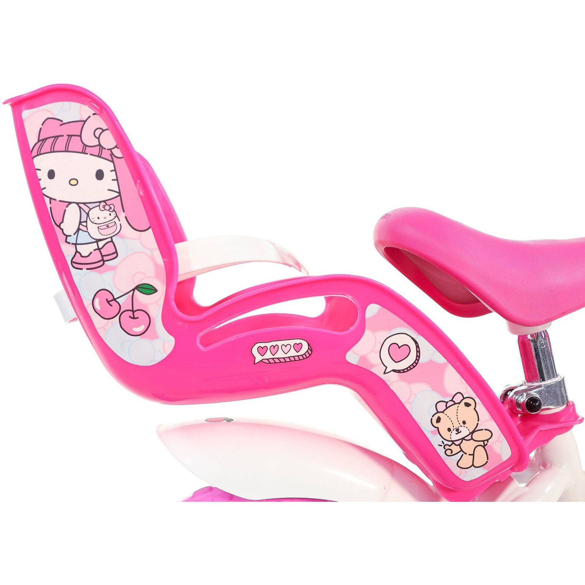 Bicicleta de Crian&ccedil;a com Cesto 12'' 3-5 Anos Hello Kitty