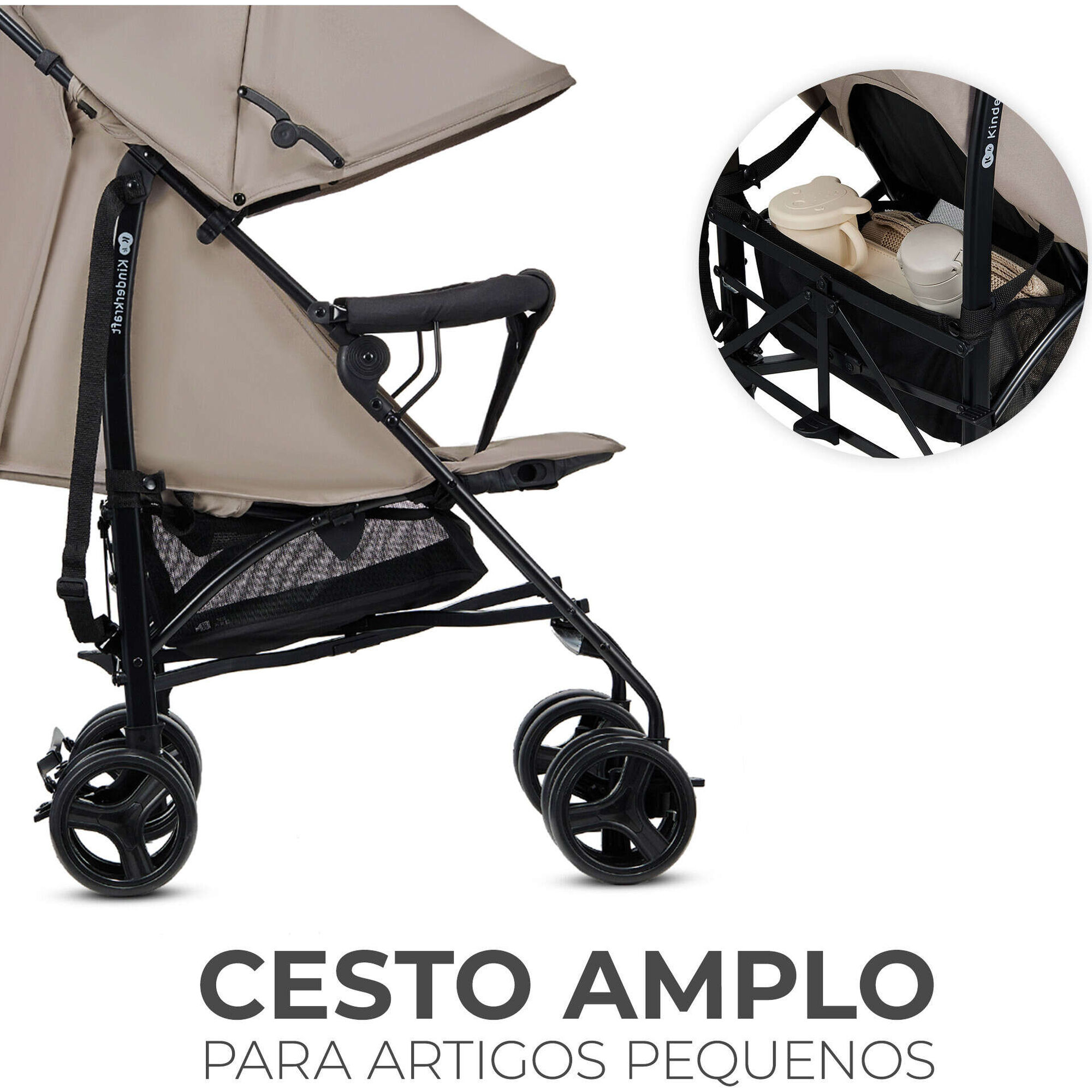 Carrinho de Passeio Bege Tik Kinderkraft