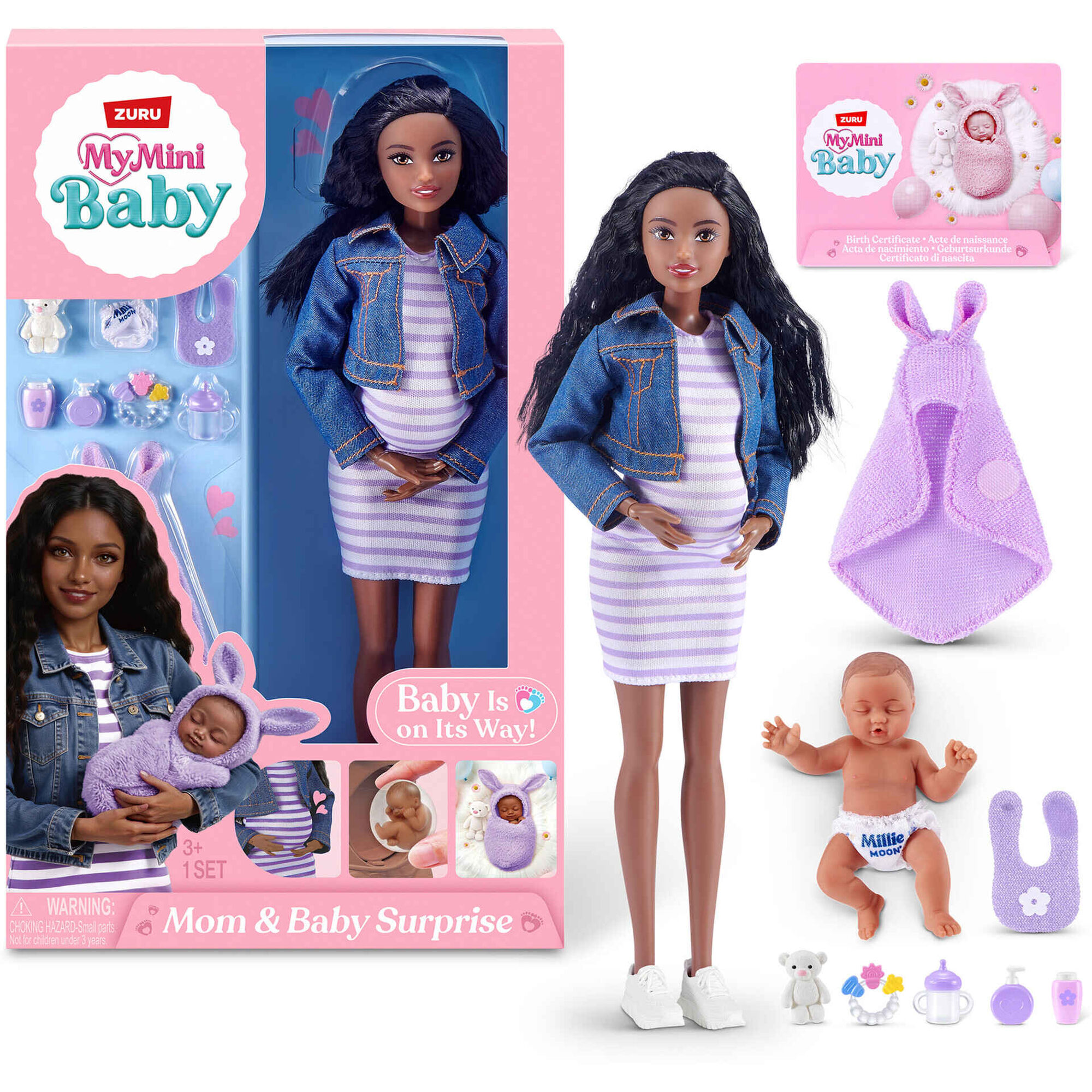 Concentra - My Mini Baby - Boneca Mam&atilde; e Beb&eacute; Surpresa (v&aacute;rios modelos)