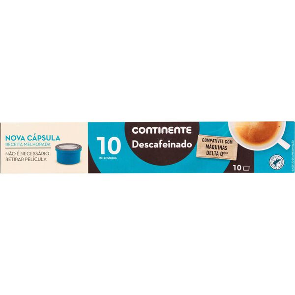 Cápsulas de Café Descafeinado Int 10 Continente