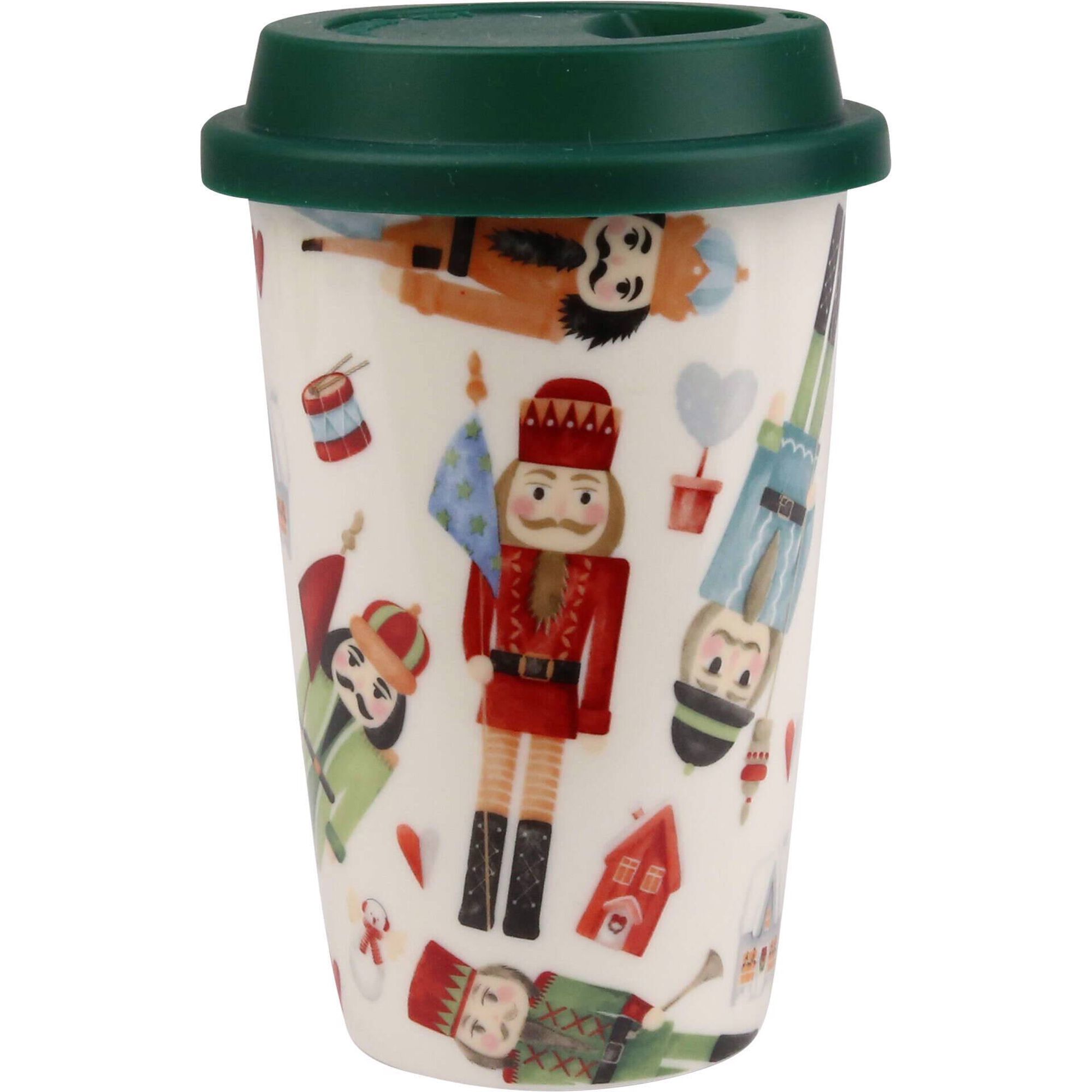 Copo com Tampa Verde Soldadinho Chumbo