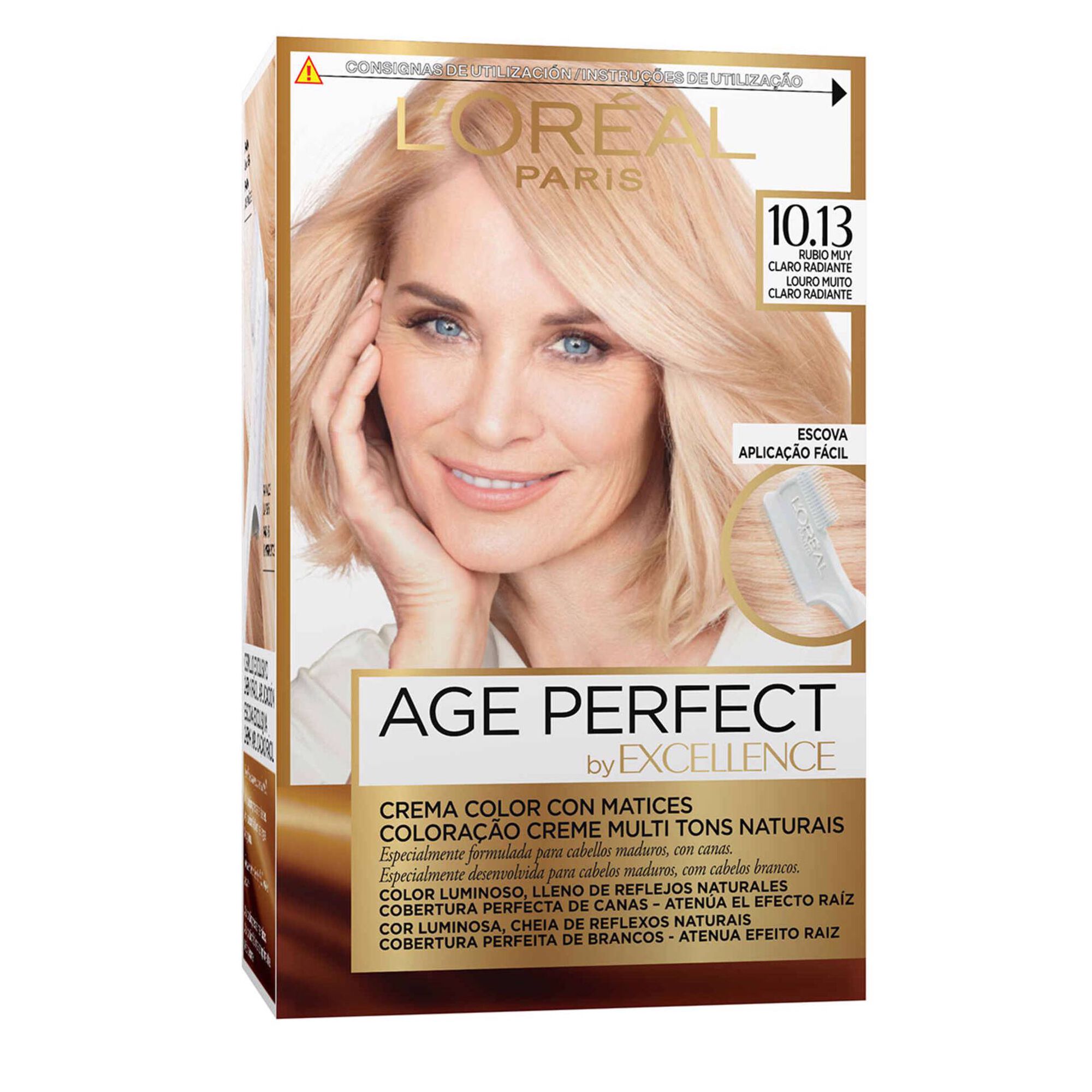 Coloração Permanente Excellence Age Perfect Louro Muito Claro Radiante 10.13 Coloração Permanente Excellence Age Perfect Louro Muito Claro Radiante 10.13