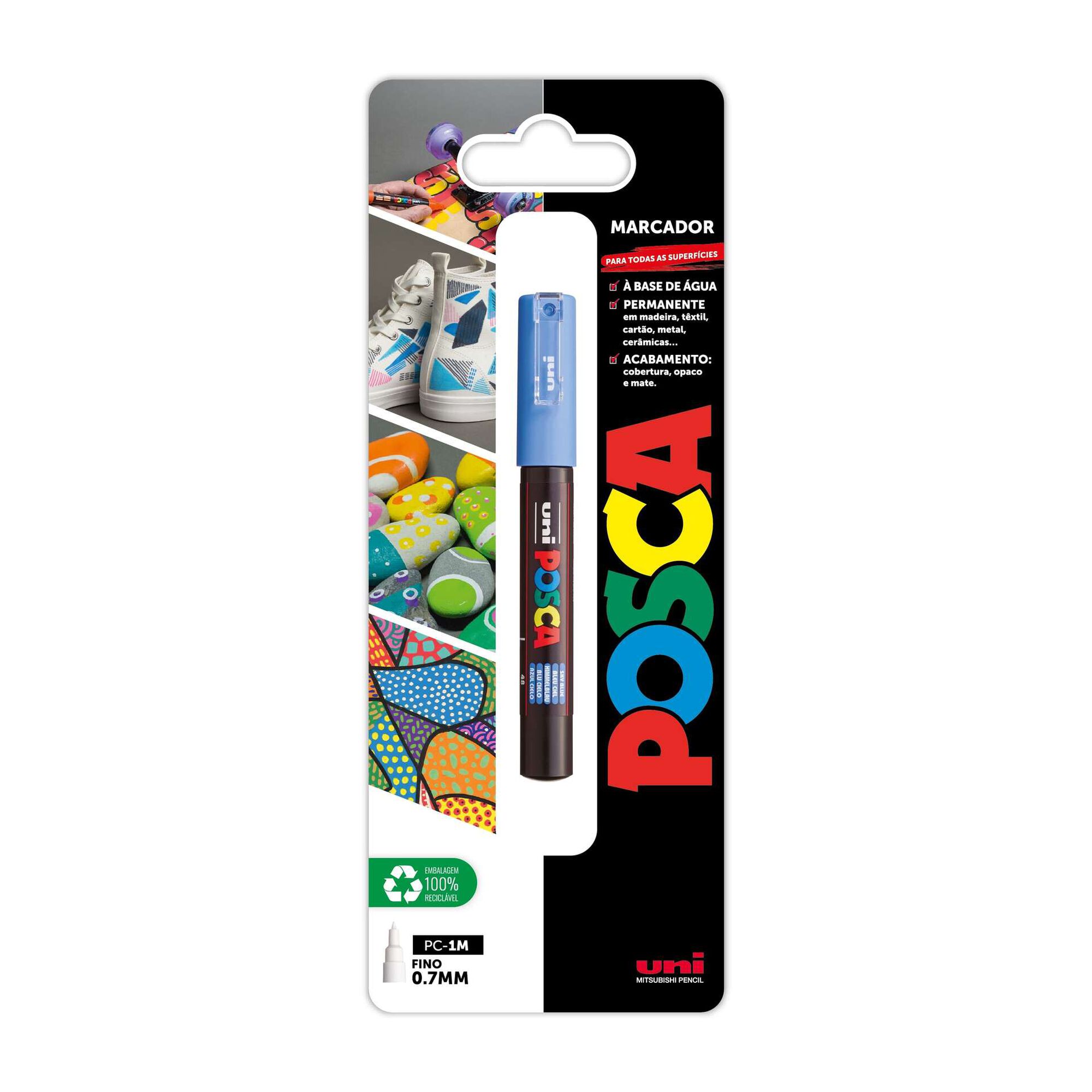 Marcador Permanente Posca PC-1M (várias cores)