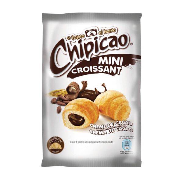 Croissants Mini com Recheio de Chocolate Chipicao