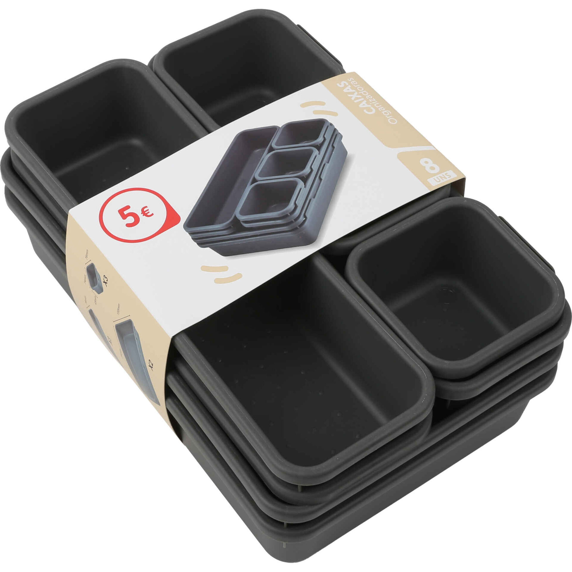 Conjunto 8 Pe&ccedil;as de Organiza&ccedil;&atilde;o Bazar&atilde;o
