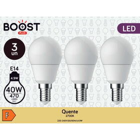 L&acirc;mpada LED Standart E14 2700K 40W Boost