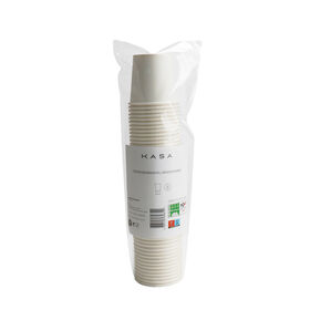 Conjunto 50 Copos Café Papel Branco 10cl