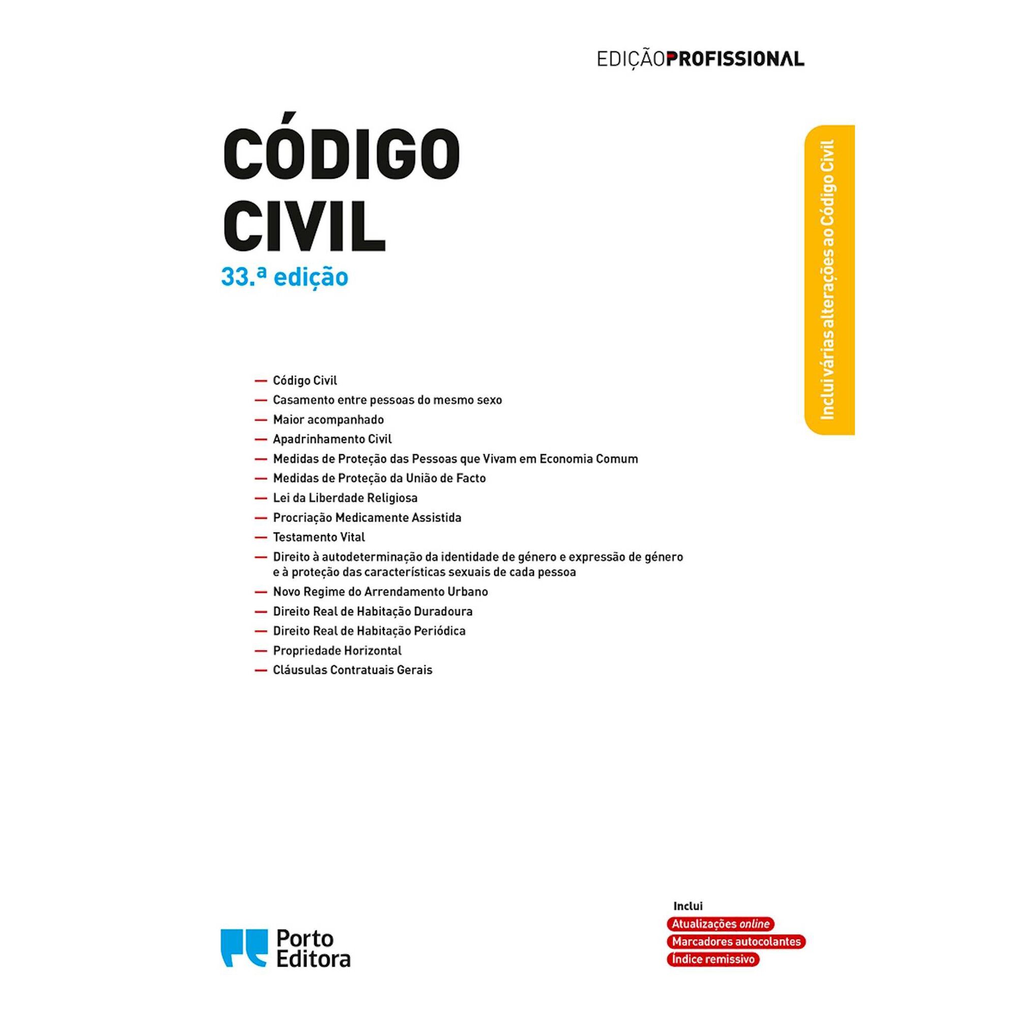 C&oacute;digo Civil (33.&ordf; Edi&ccedil;&atilde;o) de Isabel Rocha