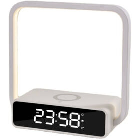 Candeeiro Despertador com Carregador Wireless