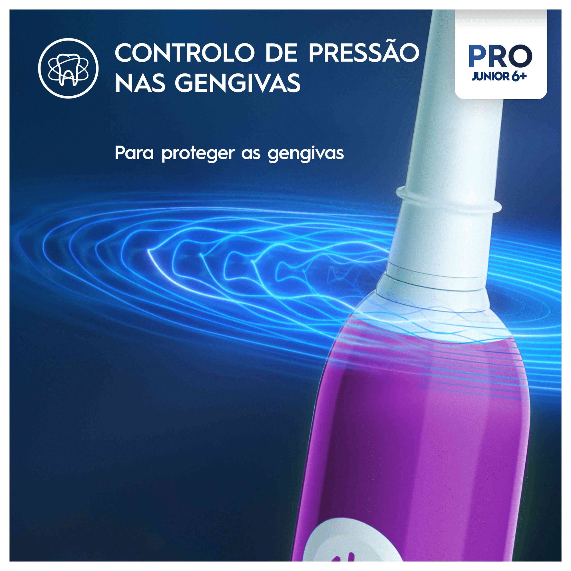 Escova de Dentes Elétrica Pro Junior Roxo + 6 Anos