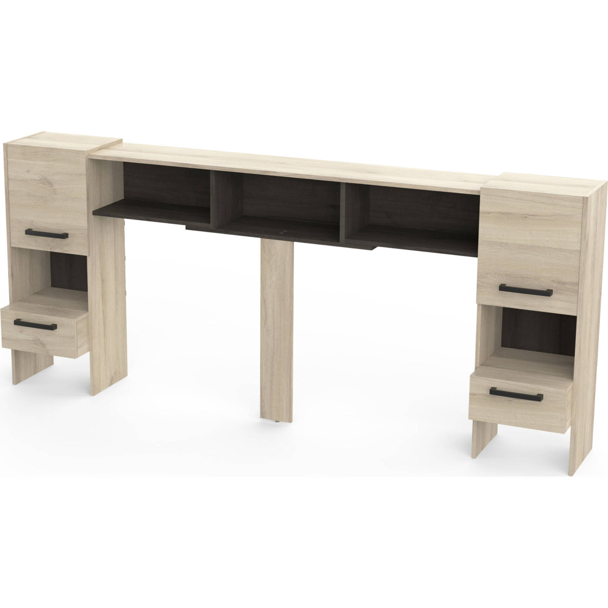 Móvel Cabeceira de Cama 240x95x36cm Carvalho Watson Móvel Cabeceira de Cama 240x95x36cm Carvalho Watson