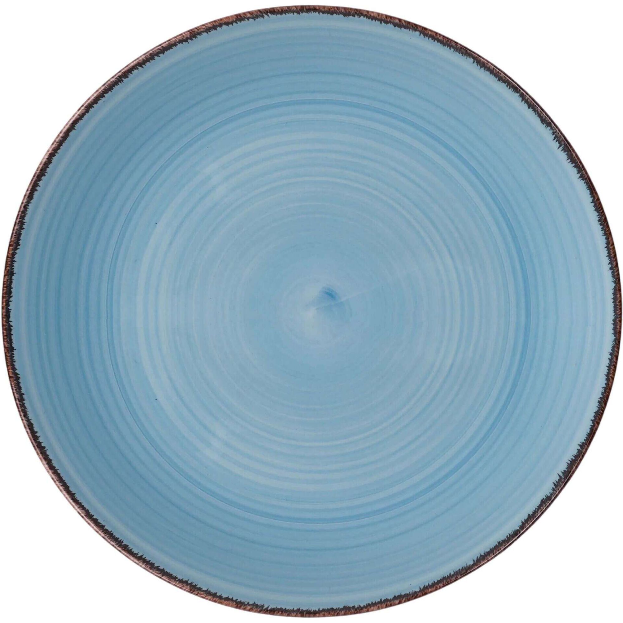 Servi&ccedil;o de Mesa 4 Pessoas Azul Seia Rustic Country Kasa