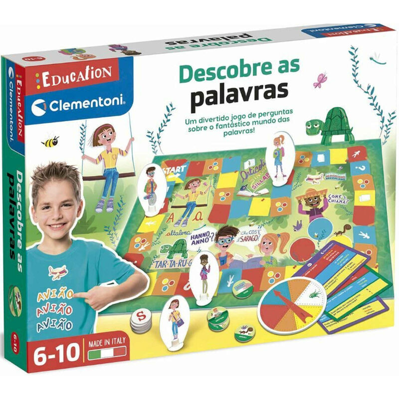 Clementoni - Jogo de Tabuleiro Descobre as Palavras
