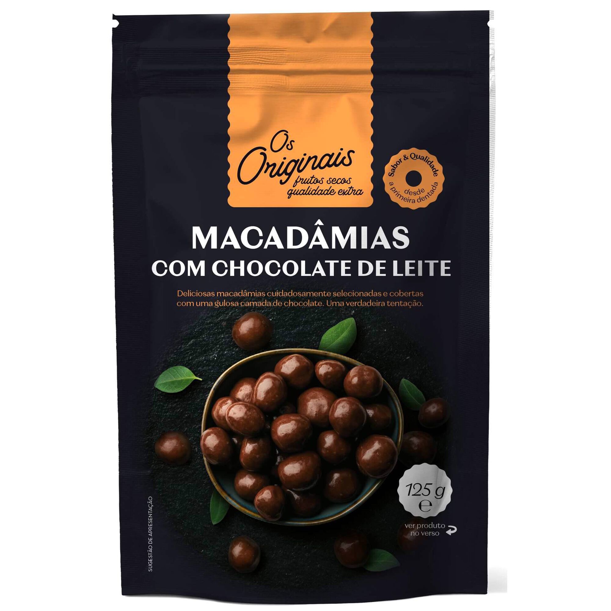Macadâmias com Chocolate de Leite
