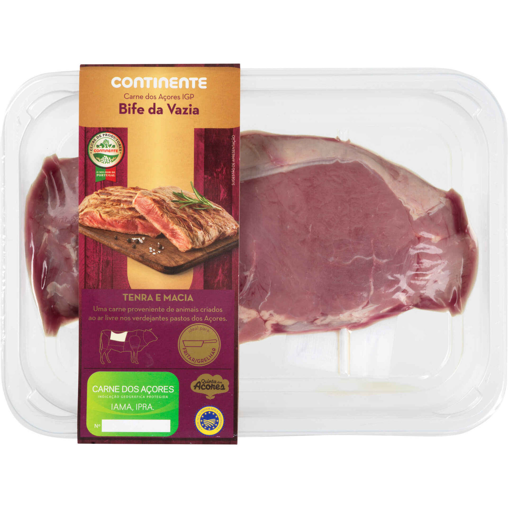 Bife da Vazia de Novilho IGP Açores Bife da Vazia de Novilho IGP Açores